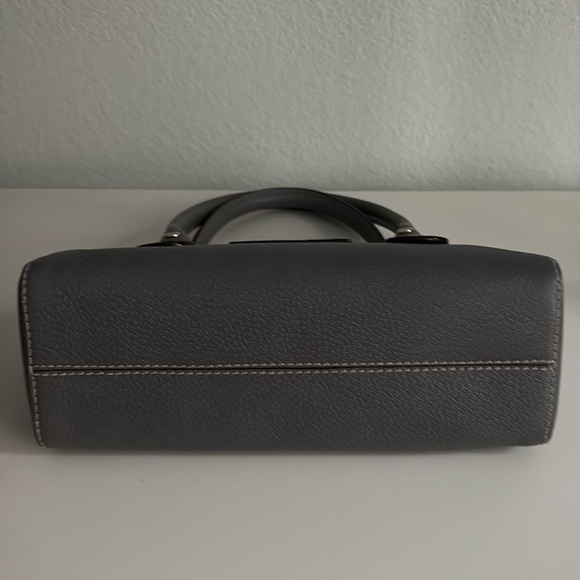 Kate Spade Grey Leather Barrel Handbag - Picture 9 of 12